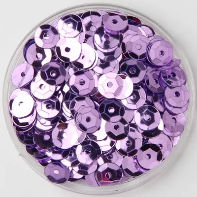 light purple Блестки 6 мм AB чашки Круглые разбросанные Блестки для рукоделия Свадебный с блестками ремесло DIY Швейные Костюмы Аксессуары Lentejuelas Para Coser - Цвет: light purple