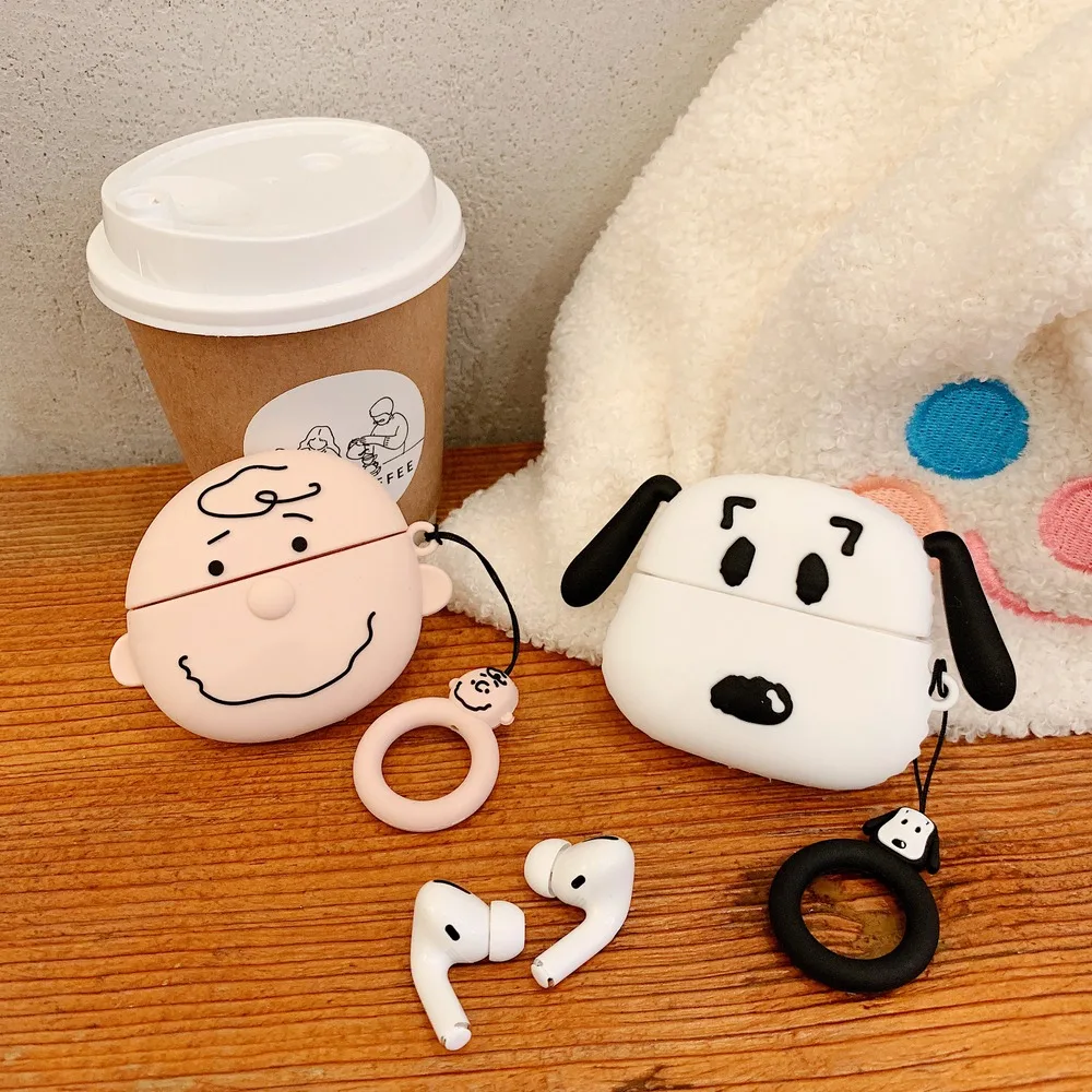 Чехол для наушников airpods 3 с милым медвежонком из мультфильма "Charlie" для Airpods Pro, bluetooth-гарнитура, силиконовый чехол для наушников