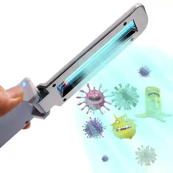 

Wholesale Portable Hand Sanitizer UVC Wand Electric Light Sterilizer Sterilamp Disinfect Purifier Anti Virus Kill Germs Bacteria