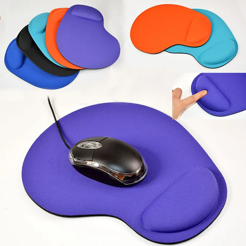 

1pcs Color mouse pad PC portable thickened office mouse pad with wrist support wrist support