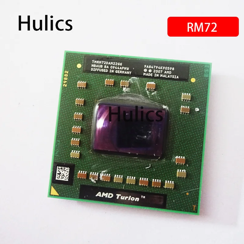 TMRM72DAM22GG AMD Turion X2 RM-72 Dual-core 2.1GHz Mobile Processor TMRM72DAM22GG AMD Turion X2 RM-72 Dual-core 2.1GHz Mobile Processor
