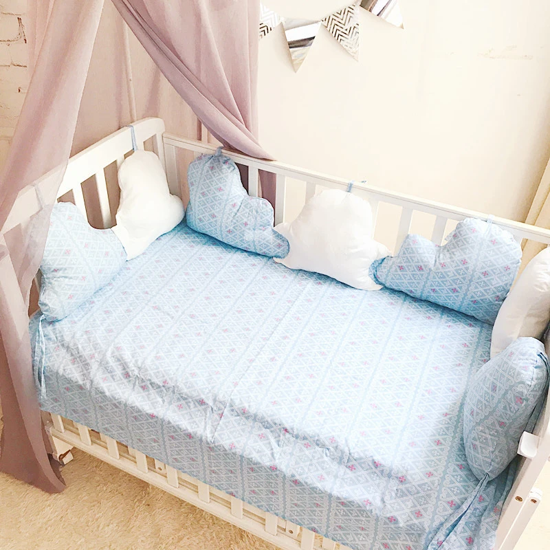 Новорожденный ребенок вокруг подушки бамперы украшение в детскую комнату уход ребенка бампер Облако Форма Милая Подушка YCZ041