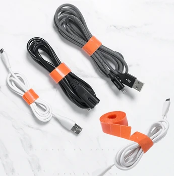 

Travel Torn Velcro Cable Winder Earphone Protector USB Phone Holder Accessory Packe Organizers Accessorises 100cm