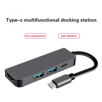 

4 in 1 USB C Hub USB 3.0 Type C to HDMI Adapter Converter PD for Huawei P20 Pro Samsung Dex Galaxy S9/S8 USB HUB