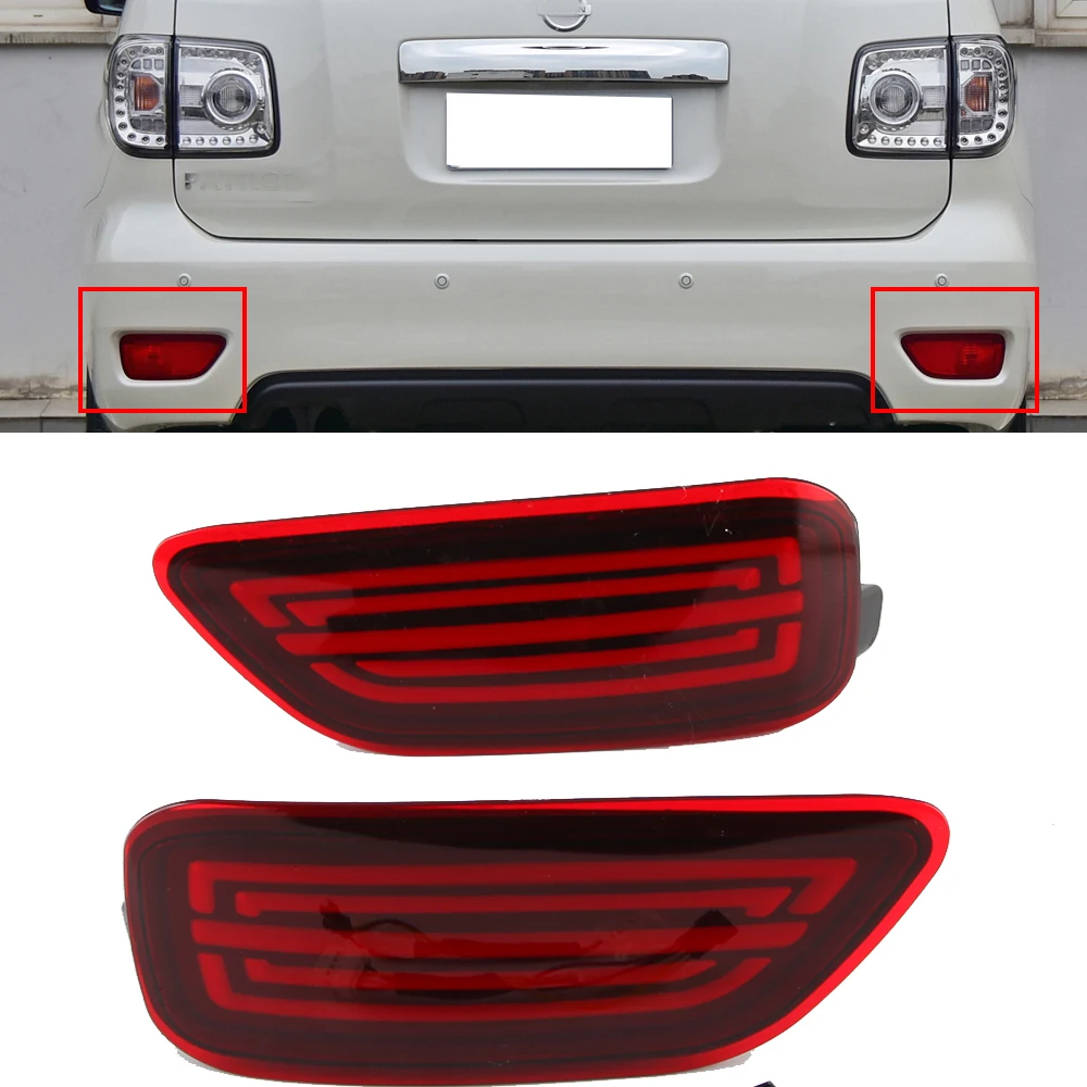 

2 шт., фонари для заднего бампера Nissan патруль Y62 Armada 2014, 2015, 2016, 2017, 2018, 2019