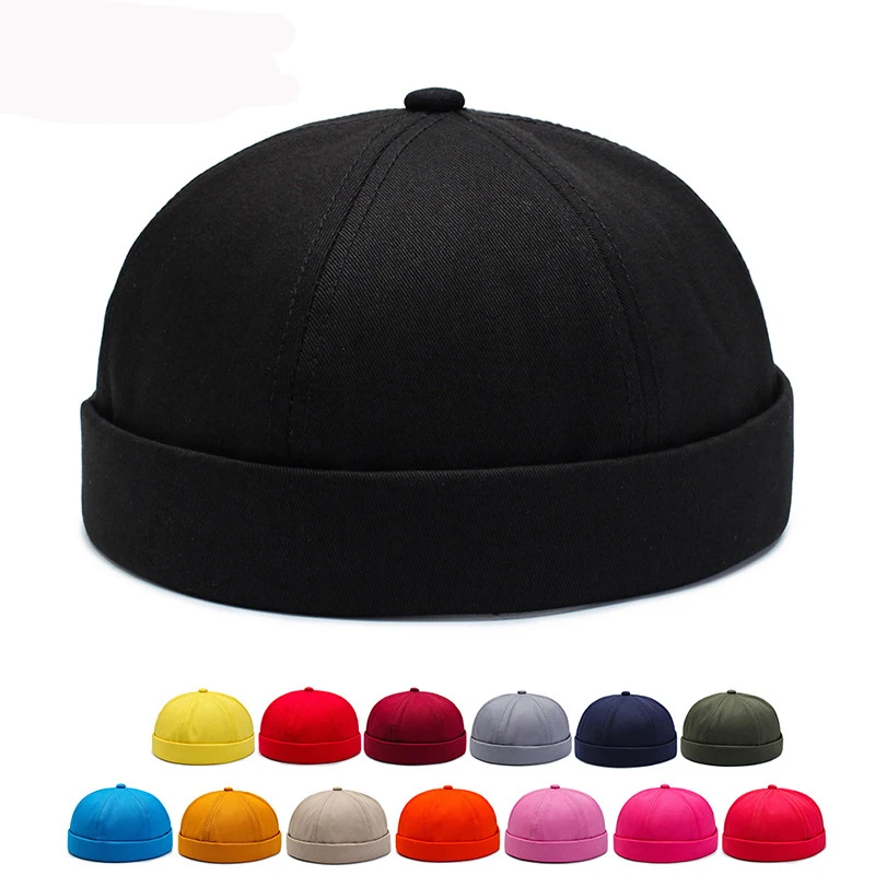 

HT3010 Brimless Hat Men Cap Women Fitted Dome Beanies Skullies Cap Spring Summer Hip Hop Cap Unisex Rogue Cap Watch Beanie Hat