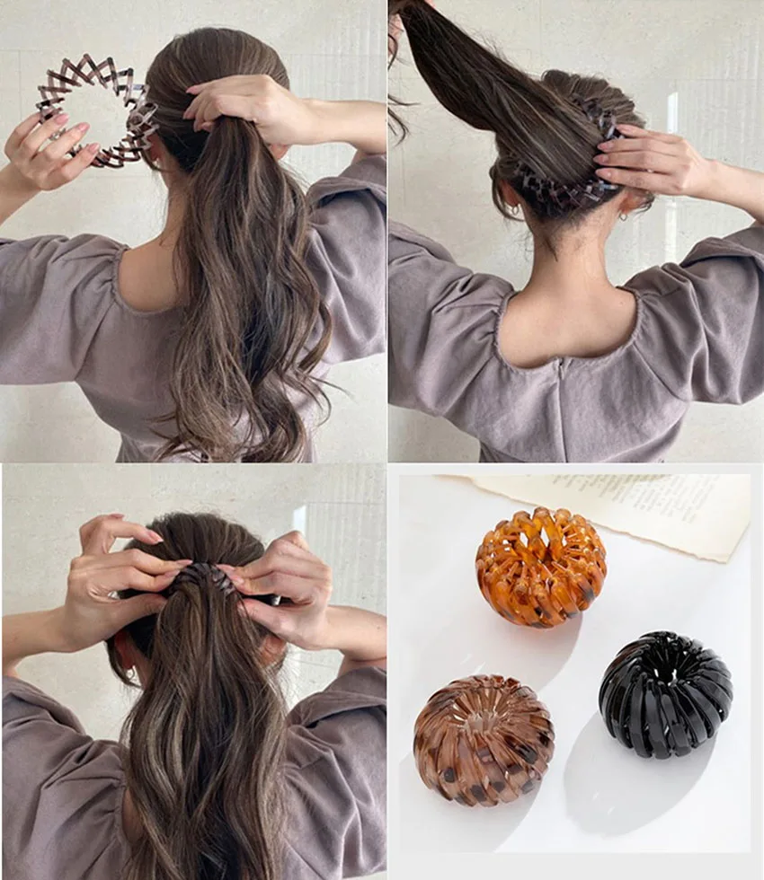 bun ponytail hair band fashion accessory wide Scrunchies SONG BIRDS Springtime Oversized