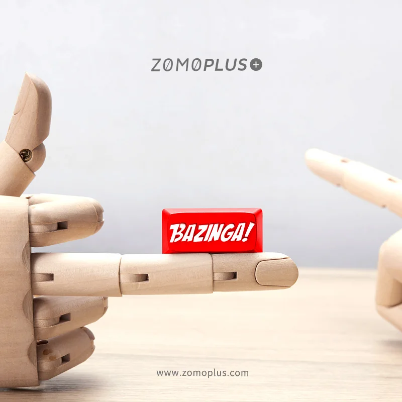 Zomo Bazinga Artesanal Keycap Anodizado Alumínio Compatível Cherry mx Interruptor Backspace Vermelho Prata Colorway Cnc - Imagem 5