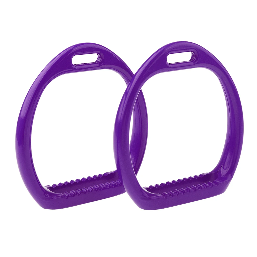 Horse Riding Lightweight Aluminum Saddle Stirrups Pad for Western English Equestrian Sports