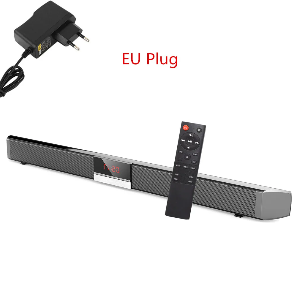 HYASIA Upgrade SR100 ТВ Саундбар Bluetooth 5,0 динамик беспроводная звуковая панель ТВ СВЕТОДИОДНЫЙ сабвуфер громкий динамик домашний кинотеатр звуковая система - Цвет: EU