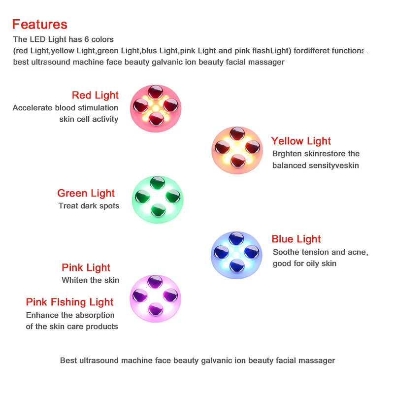 5 in 1 RF&EMS Radio Mesotherapy Electroporation Face Beauty Radio Frequency LED Photon Face Skin Rejuvenation Remove Wrinkle