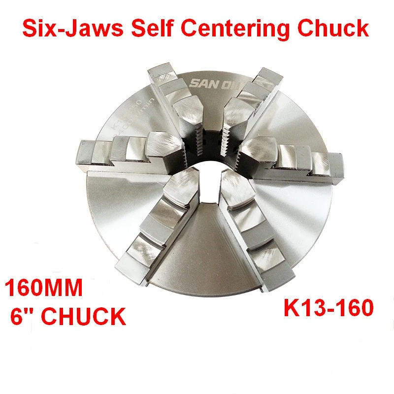 Sanou K13 160 6 Jaw 160mm 6 Inch Lathe Chuck Self Centering Hardened Reversible Mounting Tool For Drilling Milling Woodworking Chuck Aliexpress