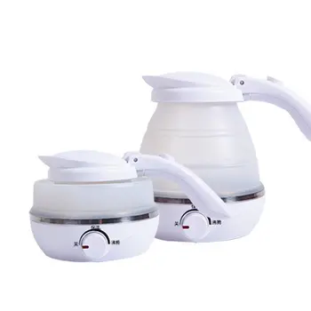 

0.5L Portable Electric Kettle 680W Silicone Foldable Travel Camping Vacations Water Boiler Adjustable Home Appliances