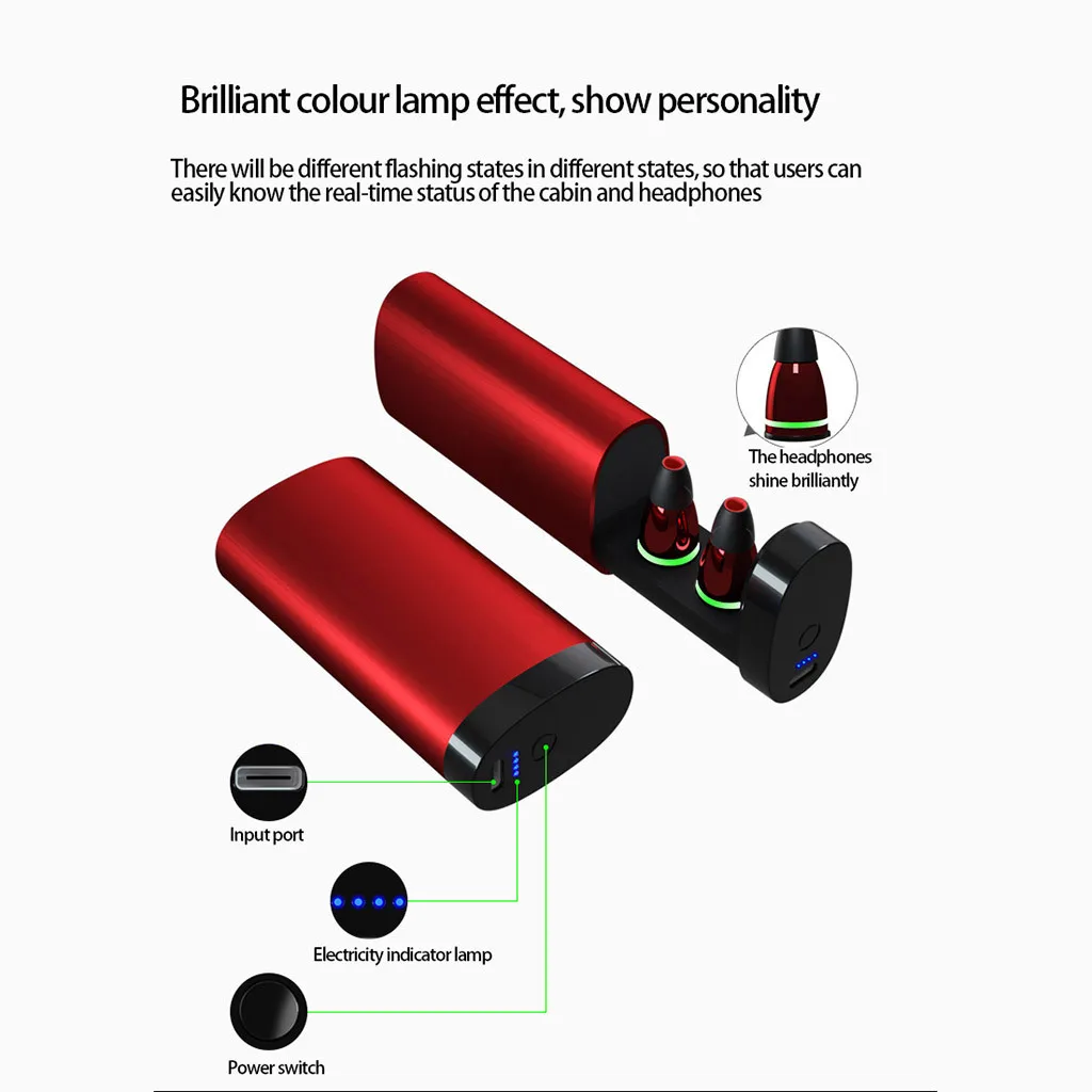 50 мАч наушники емкость батареи для мини Беспроводной Bluetooth наушники 5,0 True бас близнецов наушники стерео наушники-вкладыши Наушники с микрофоном