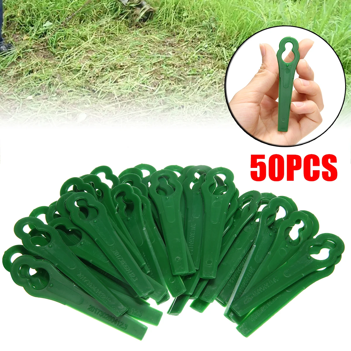 25pcs Plastic Trimmer Blades Pendants For BOSCH ART 23 ACCUTRIM 18V Lawnmower Grass Garden Trimmer Replace Repair Part