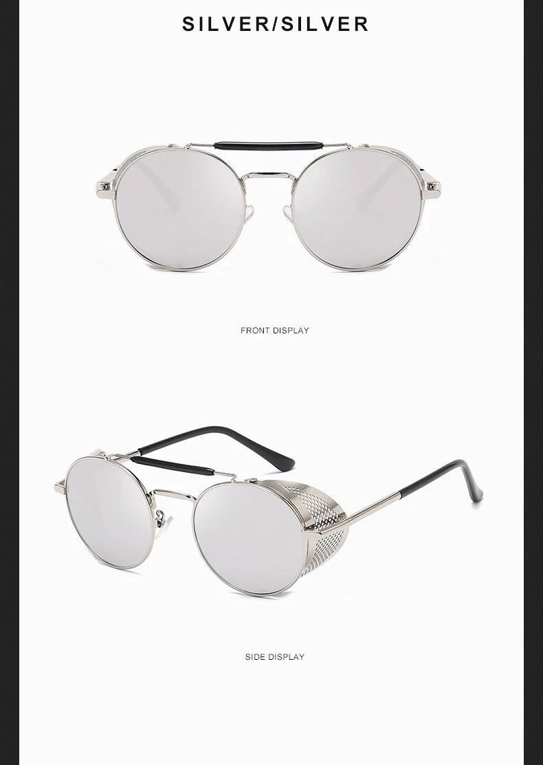 X-COSTUME Demon Crowley очки хорошие O Мужские s солнцезащитные очки, круглые металлические очки ретро для мужчин Косплей Аксессуары