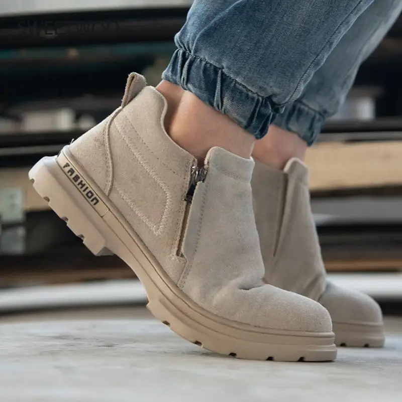 

Защитная обувь, мужская повседневная рабочая обувь для защиты от ударов и пирсинга