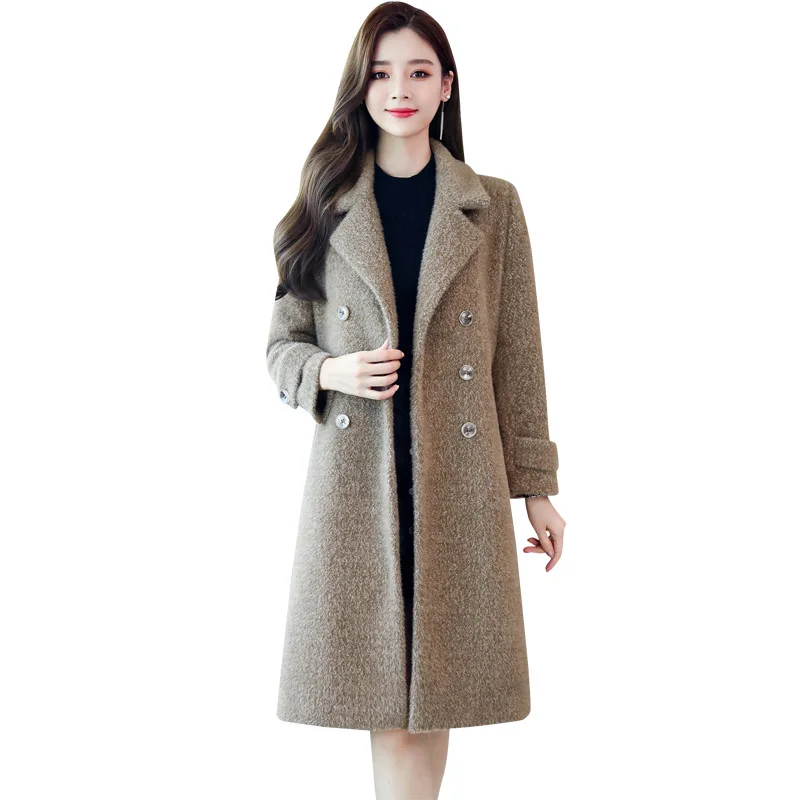 

Woolen Jacket Fashion Comfortable Mid-length 2019 Autumn Elegant Cool