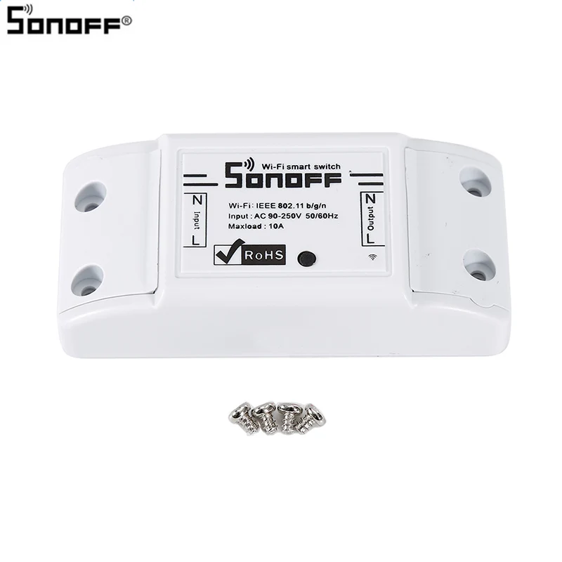 Sonoff Basici WiFi беспроводной смарт-коммутатор модуль умный дом дистанционное управление переключатель синхронизации розетка Поддержка WiFi переключатель смартфон - Комплект: sonoff Socket switch