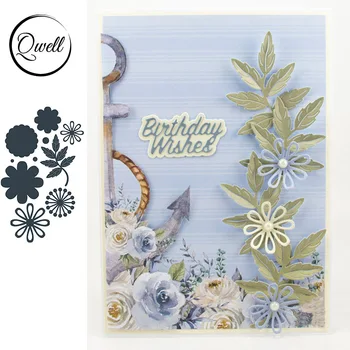 

QWELL Flower Leaf Metal Cutting Dies for Scrapbooking and Card Making Paper Embossing Craft New 2019 die cuts