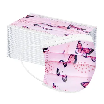 

50/100PCS Disposable Mask Protection Children Students Printed Face Masks Mouth Cover Breathable mask for face kids maseczka