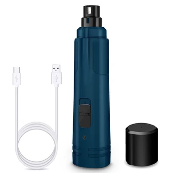 

Low Noise Electric Trimmer Smoothing Fast Dog Cat Safe Grooming Painless LED Lighting Pet Nail Grinder 2 Speed USB Rechargeable