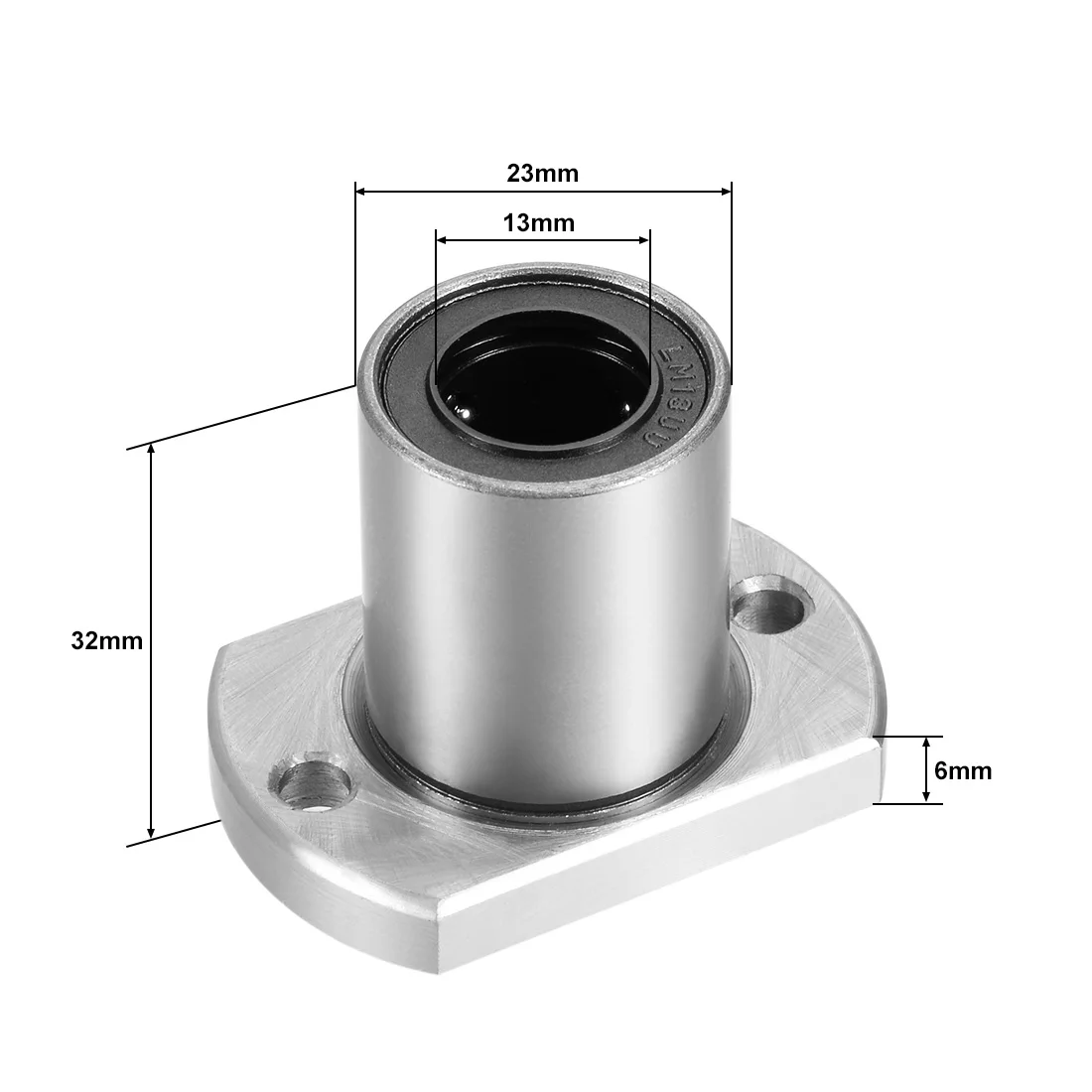 Uxcell LMH6UU-LMH30UU с двумя боковыми вырезанными фланцами линейные шариковые подшипники 6 мм-30 мм Диаметр отверстия 12 мм-45 мм диаметр 19 мм-123 мм длина для ЧПУ