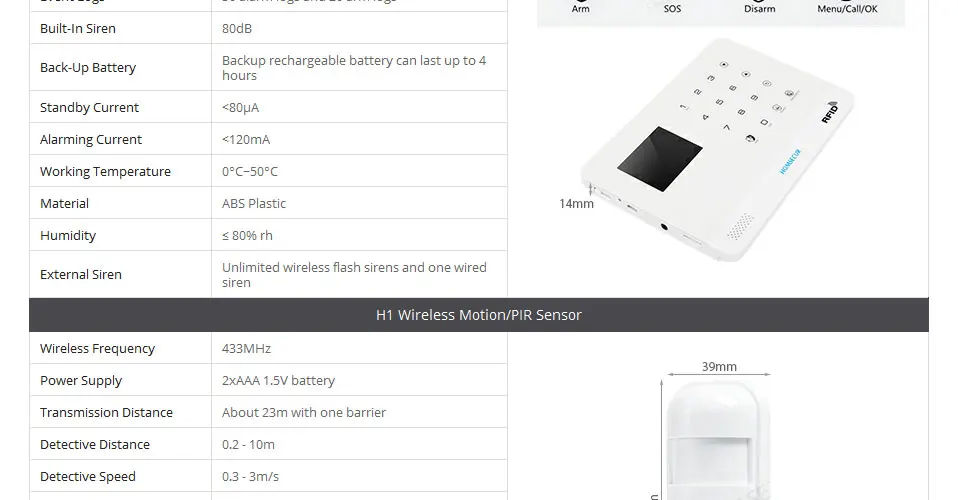 HOMSECUR DIY LA02-3g беспроводной lcd 3g/GSM RFID SMS Autodial домашняя система охранной сигнализации PIR дверной датчик дистанционного управления опционально