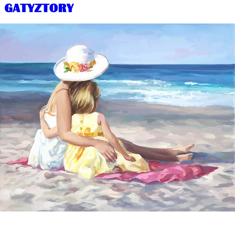 

GATYZTORY Picture Frame DIY Painting By Numbers Love Acrylic Wall Art Canvas Painting Paint By Numbers For Home Decoration Gift
