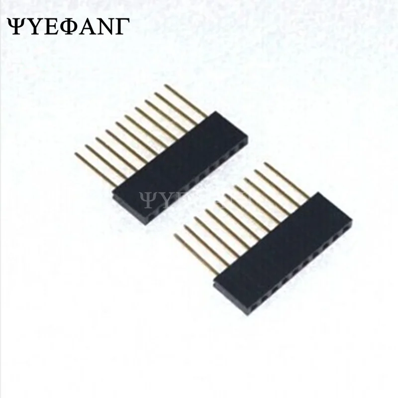 10 шт./лот 2 54 мм 6Pin 8Pin 10Pin однорядные длинные шпильки 11 отрывная плата штырьковый