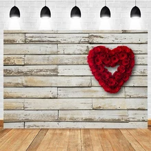 

Mocsicka Baby Shower Photography Background Wood Board Rose Flower Decoration Props Newborn Baby Photo Backdrop Studio