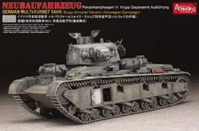 

Amusing Hobby 35A003 1/35 Scale Panzerkampfwagen VI Neubaufahrzeug Krupp Version model kit