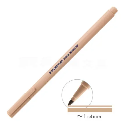 Coral orange 1 шт., текстовыделитель Staedtler, треугольный текстовыделитель, 362 C, для студентов, офиса, для письма, руководство по рисованию, основные знаки, макароны - Цвет: Coral orange
