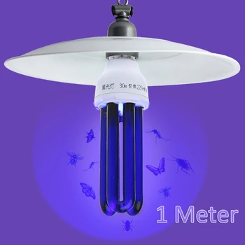 

E27 40W UV Ultraviolet Fluorescent Blacklight CFL Light Bulb Lamp 220V