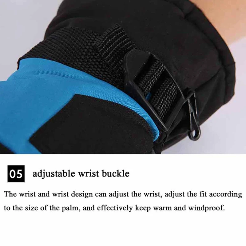 Лыжные перчатки, перчатки для сноуборда, снегоходы, мотоциклетные Зимние перчатки для верховой езды, ветрозащитные, водонепроницаемые, унисекс, велосипедные перчатки