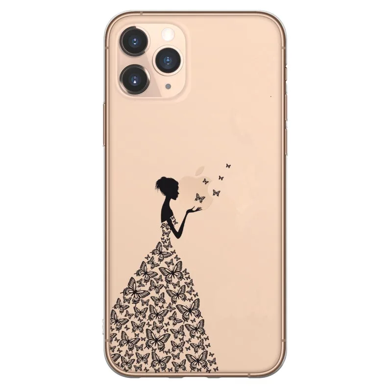Мультяшный чехол для телефона, чехол для iPhone 11, Белоснежка, Бэмби, Ститч, Русалка, мягкий чехол для iPhone 11 Pro Max 5,8, 6,1, 6,5 Дюймов