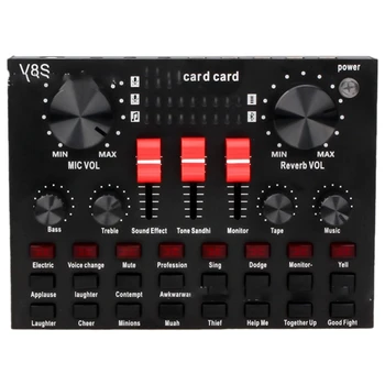 

V8S Sound Card Live Broadcast Equipment Set Anchor Set Suitable for Instrument Computer Live Broadcast Video Recording