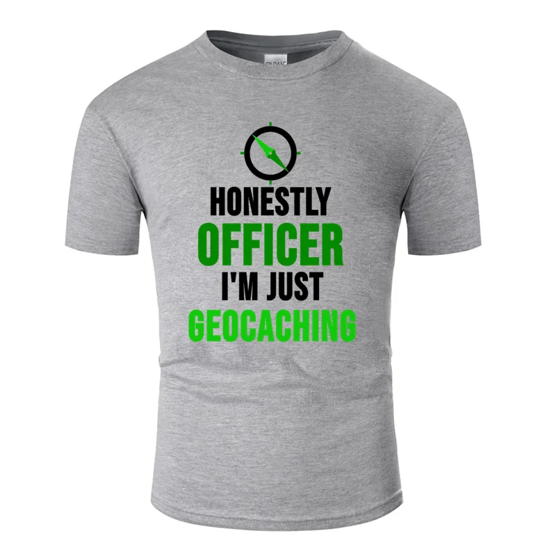 Забавная Повседневная комическая геокерская рубашка geocacher gps geocache Подарочная футболка для мужчин трендовая Мужская футболка с круглым вырезом - Цвет: Men-Gray