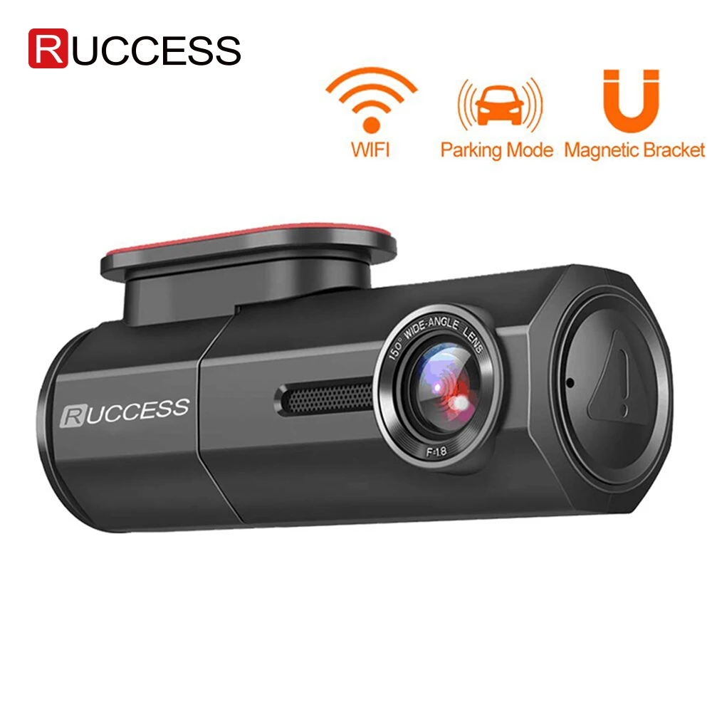 

RUCCESS CAR DVR Full HD 1080P Dash Cam with WIFI Car Camera Recorder 24H Parking Monitor Night Vision English/Russia Version