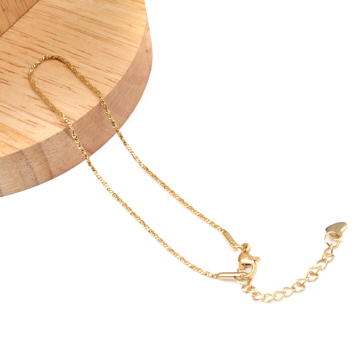 1PC 23.5cm Stainless Steel Anklet Gold Color Link Chain Anklets For Women Jewelry Summer Beach Party Barefoot Accessories