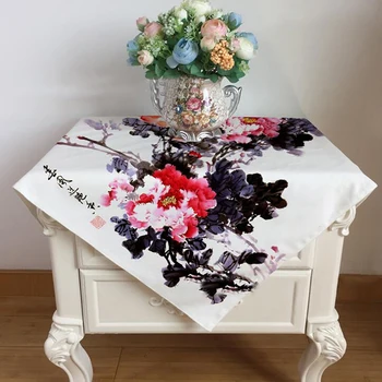 

Printing Polyester Dust Cover Tv Refrigerator Washing Machine Small Table Cloth Dust Cloth Bedroom Bedside Table Dust Cover