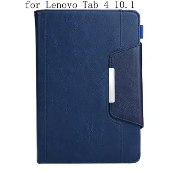 

New Coque Case Smart Flip Stand Protective Smart Cover For Lenovo Tab4 10.1 TB-X304N TB-X304F TB-X304L PU Leather Cover+gifts