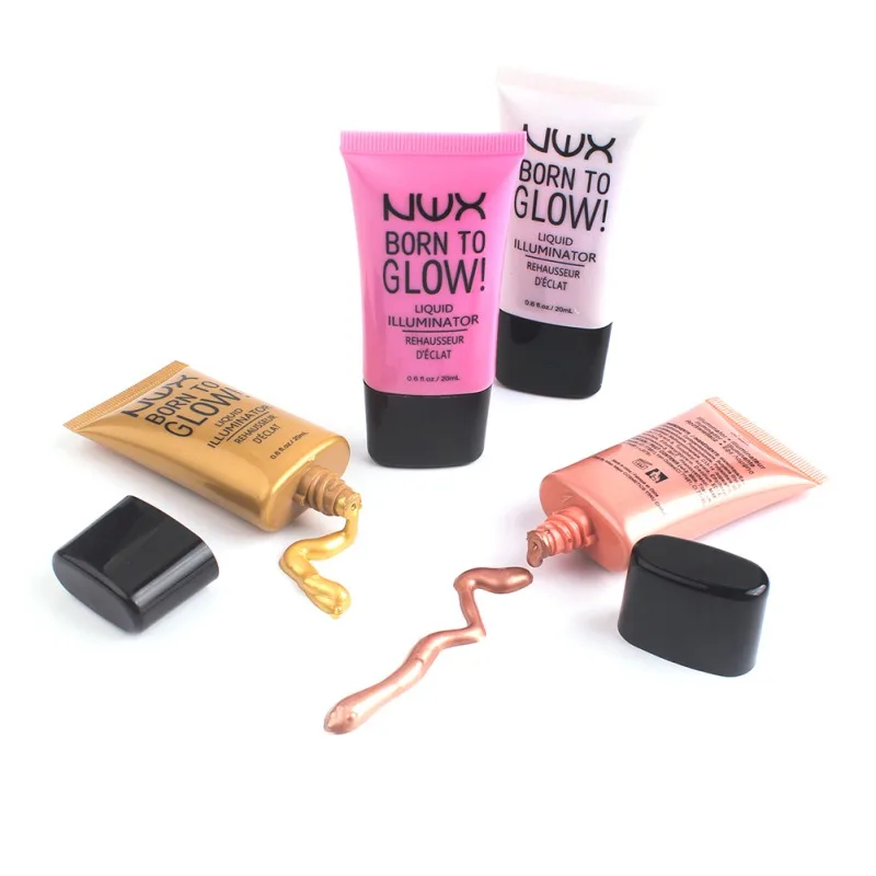 9 Colors Liquid Highlighter Long-lasting Waterproof Brighten Body Skin Color High Gloss Liquid Cream NEW