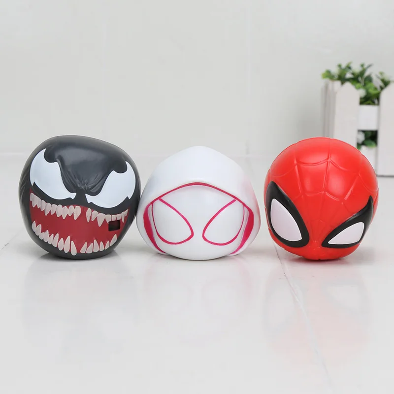 

3pcs/set Spiderman Spider Gwen Stacy Venom Q Version PVC Action Figures Toys