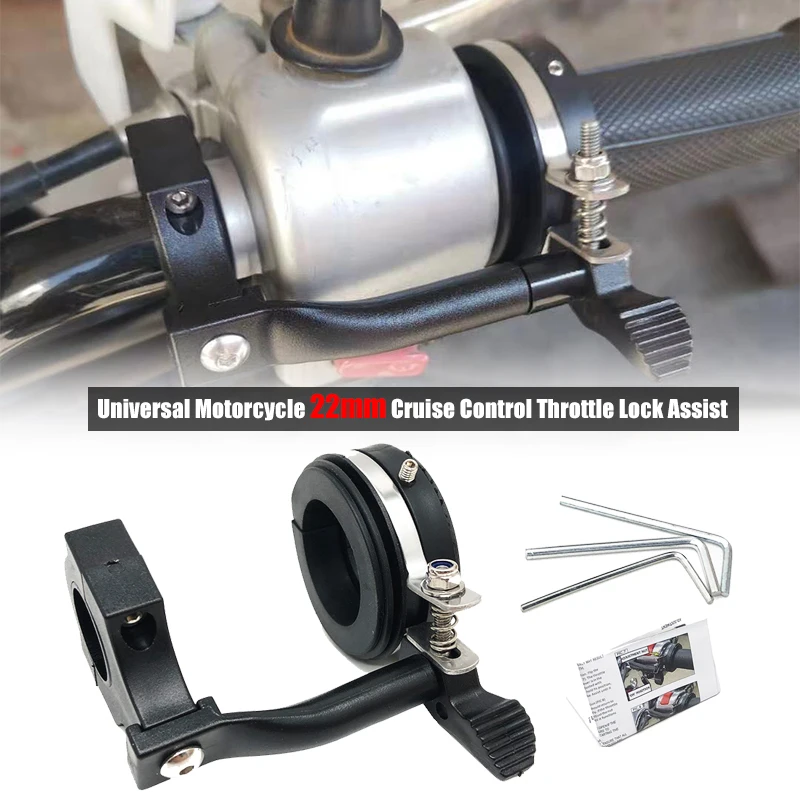 Details about   Motorcycle Go Cruise Control Throttle Assist Lock for 7/8" Bars with Extra Ring 