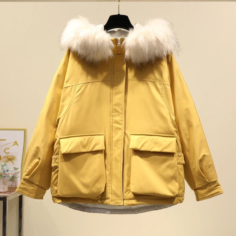 Зимняя женская куртка новинка 2019 пальто для женщин с капюшоном меховым