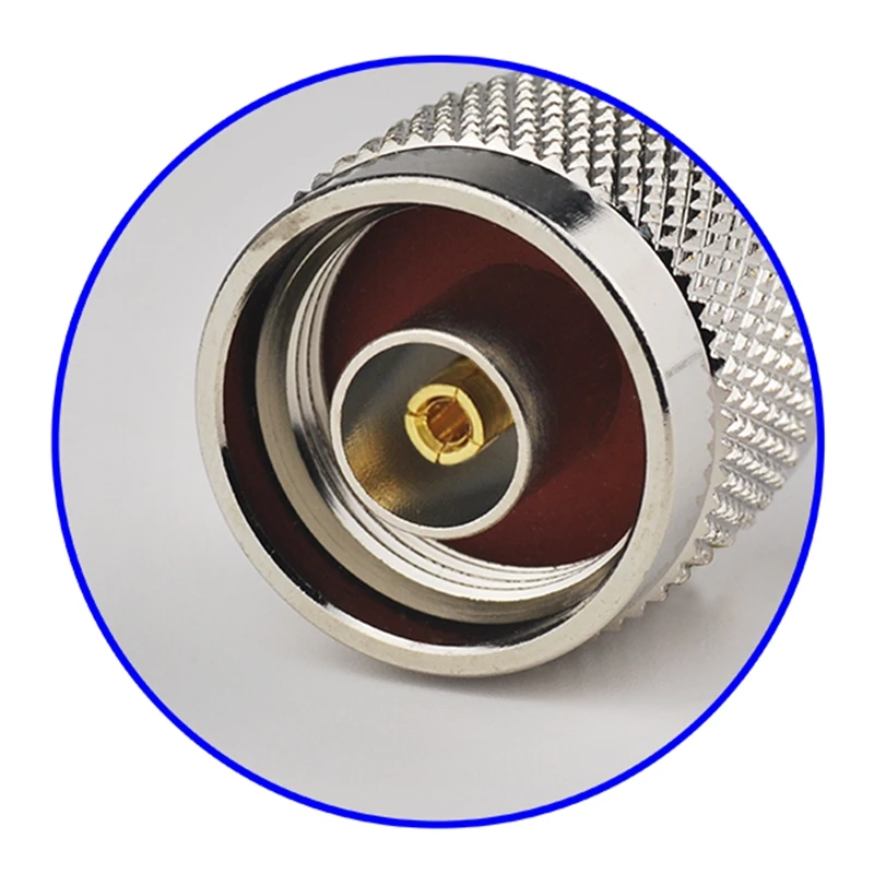 Superbat 10pcs RP-N Crimp Male/Female Pin RF Coaxial Connectors for RG58 RG142 RG400 LMR195 Coaxial Cables Communication Tools