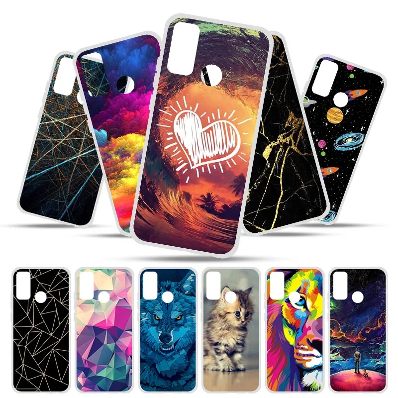 Bolomboy Painted Case For Huawei P Smart 2020 Case Silicon Soft TPU Cases For  Huawei P30 Lite P40 Pro P Smart Z Plus  Cover