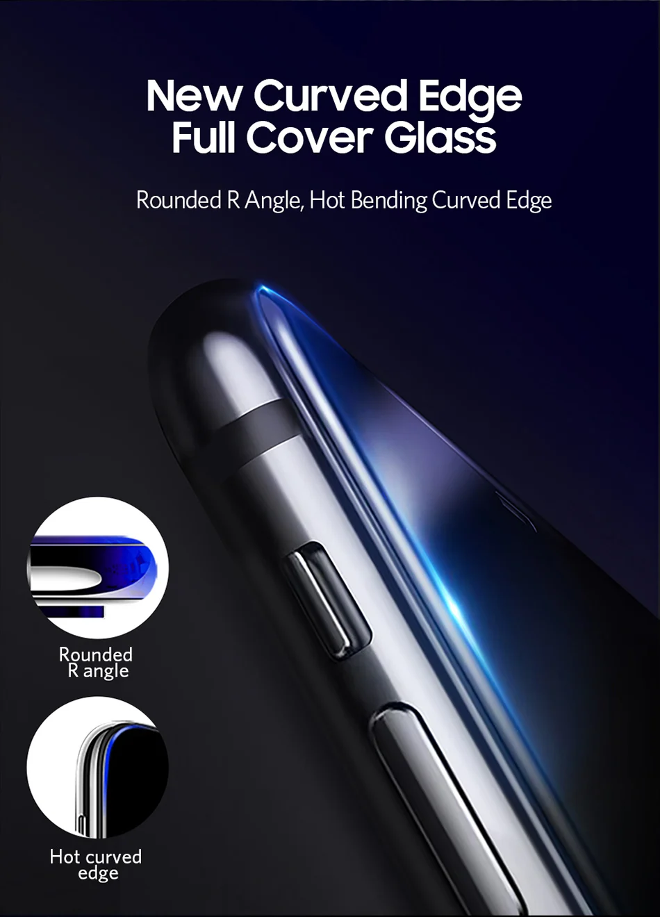Benks Anti Spy Tempered Glass For iPhone XS 5.8'' XS MAX 6.5'' Full Protection Cover For XR 6.1 Screen Protector Anti Glare Front Film (5)
