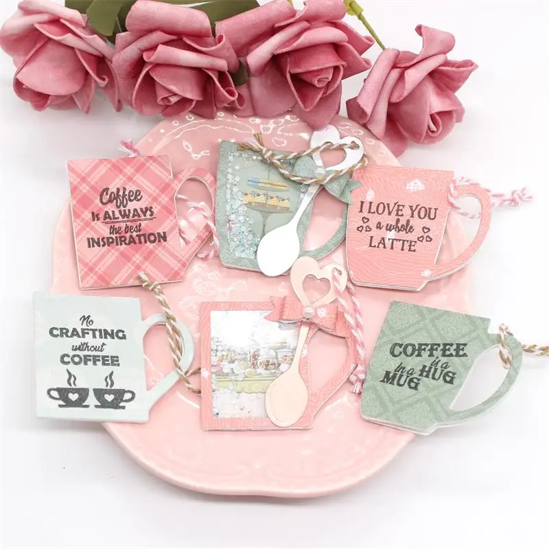 KSCRAFT шейкер для кофейных кружек набор прозрачных силиконовых штампов